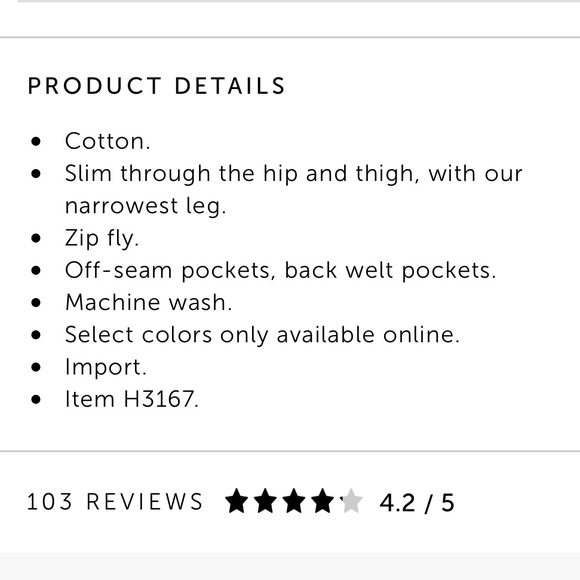 J. Crew Men’s Driggs Pants in Navy - Picture 3 of 3